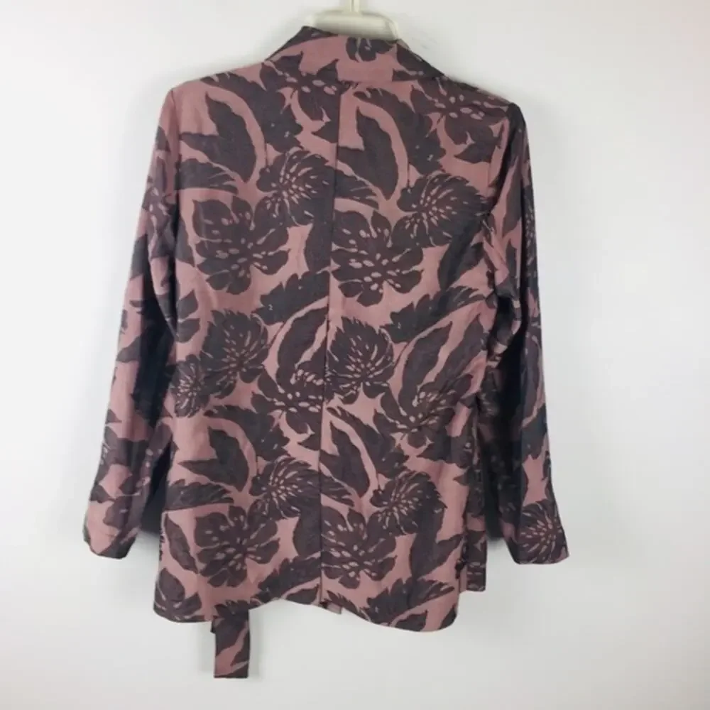 NWT J. Crew Collection Purple Leaf Print‎ Blazer Sz XS